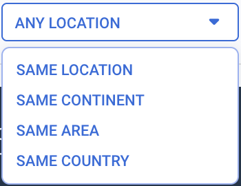 Location restriction control